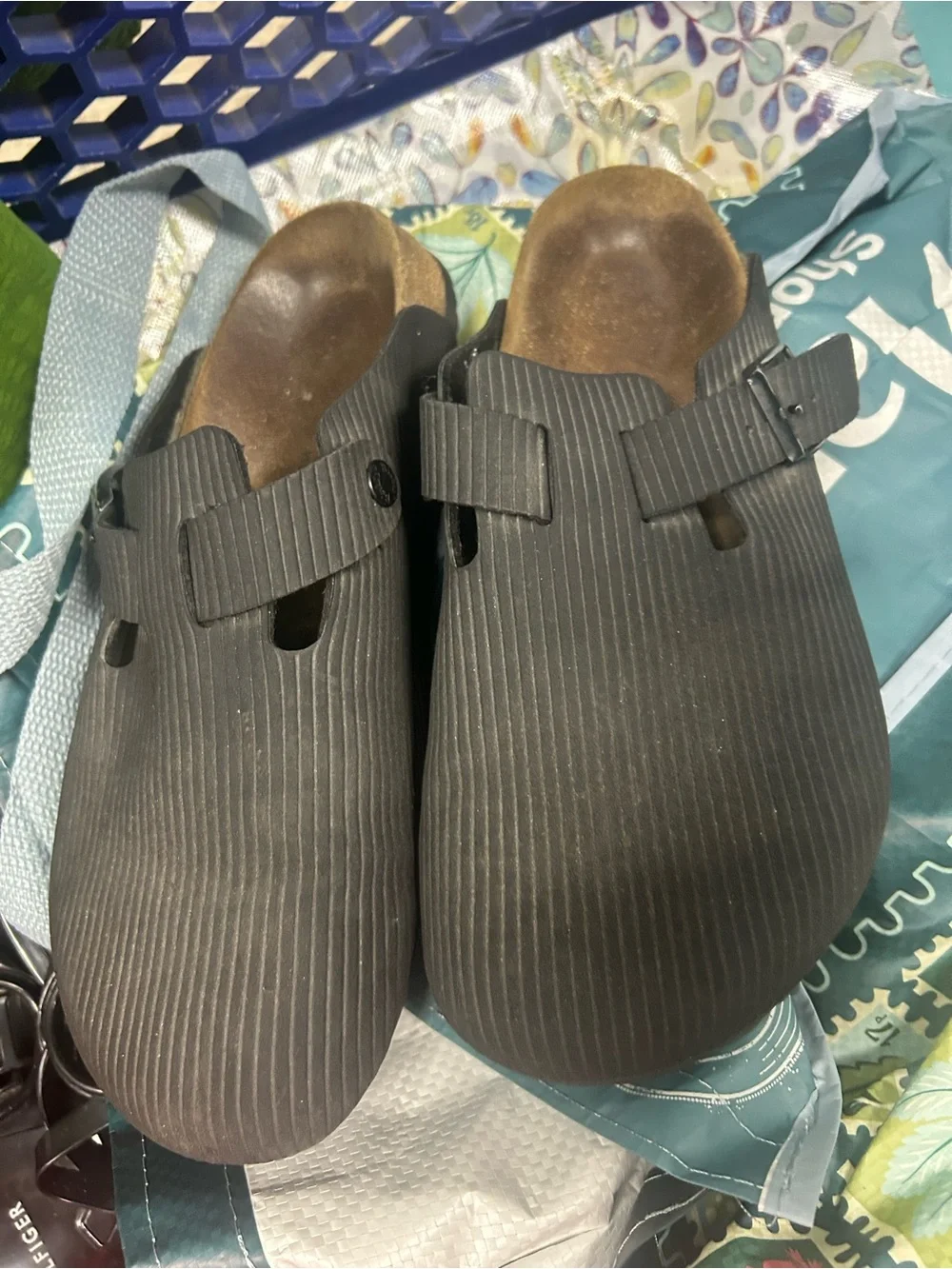 Black Birkenstocks Men's Slip-On Casual Clogs in Dark Brown  280 / 10 size
